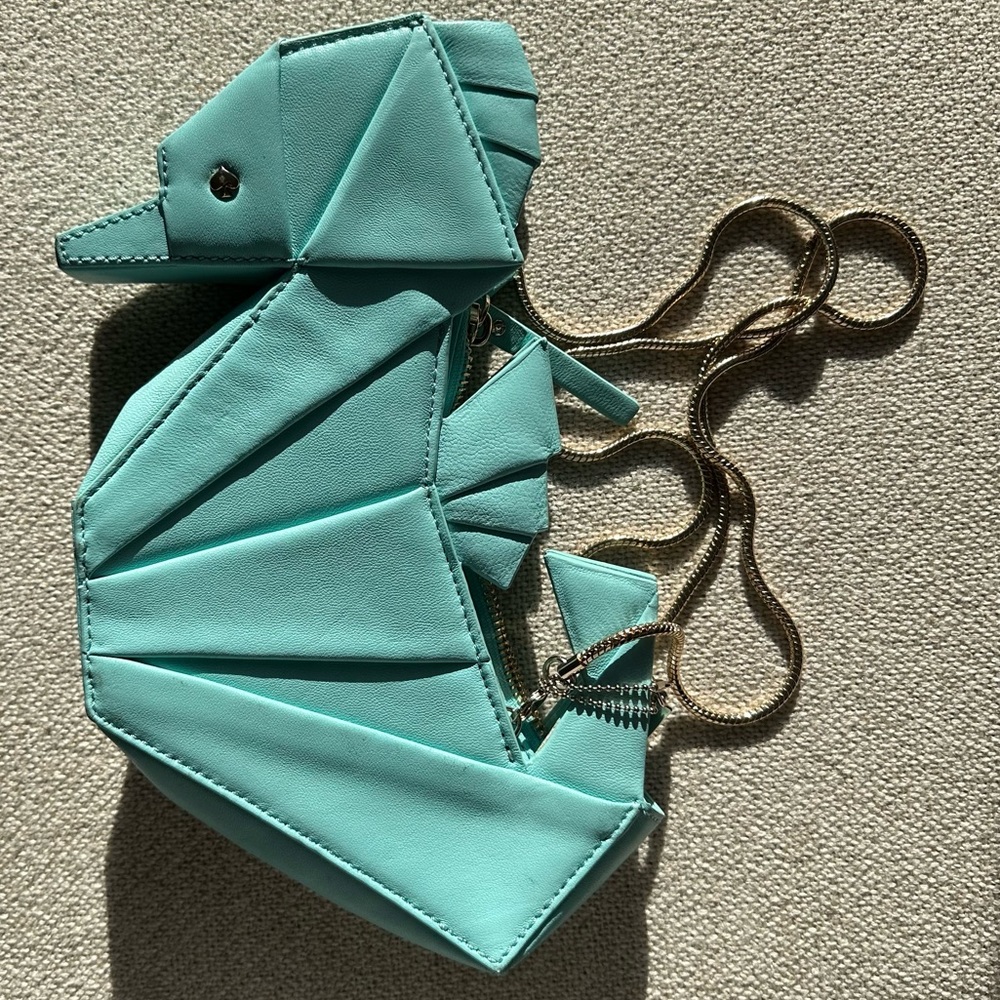 Kate Spade Oragami Seahorse Leather Bag
